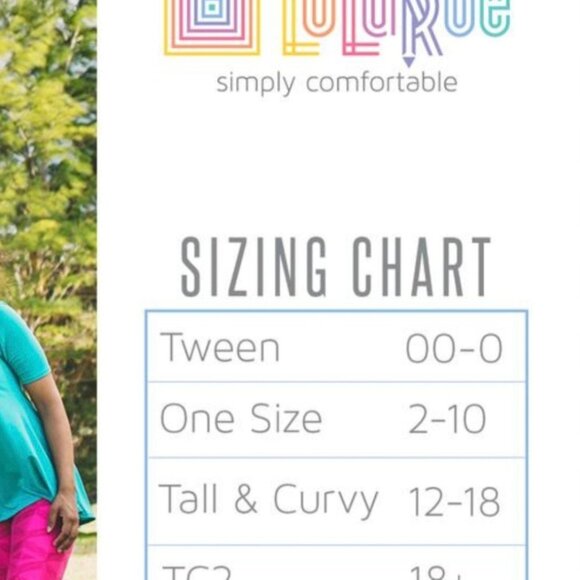 NEW Lularoe Leggings size one size OS - Picture 2 of 2